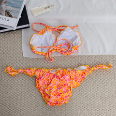 Floral swimsuit two-piece swimsuit