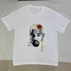 Retro Portrait Print Short-Sleeved T-Shirt