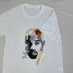 Retro Portrait Print Short-Sleeved T-Shirt