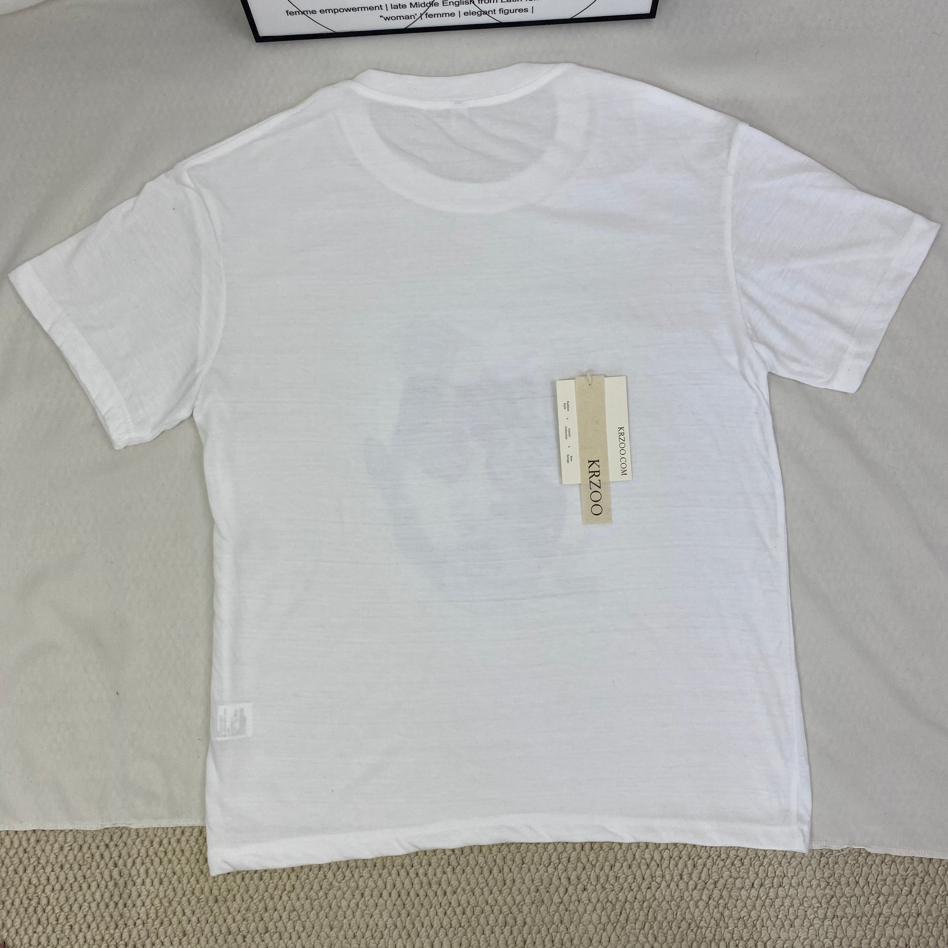 Retro Portrait Print Short-Sleeved T-Shirt