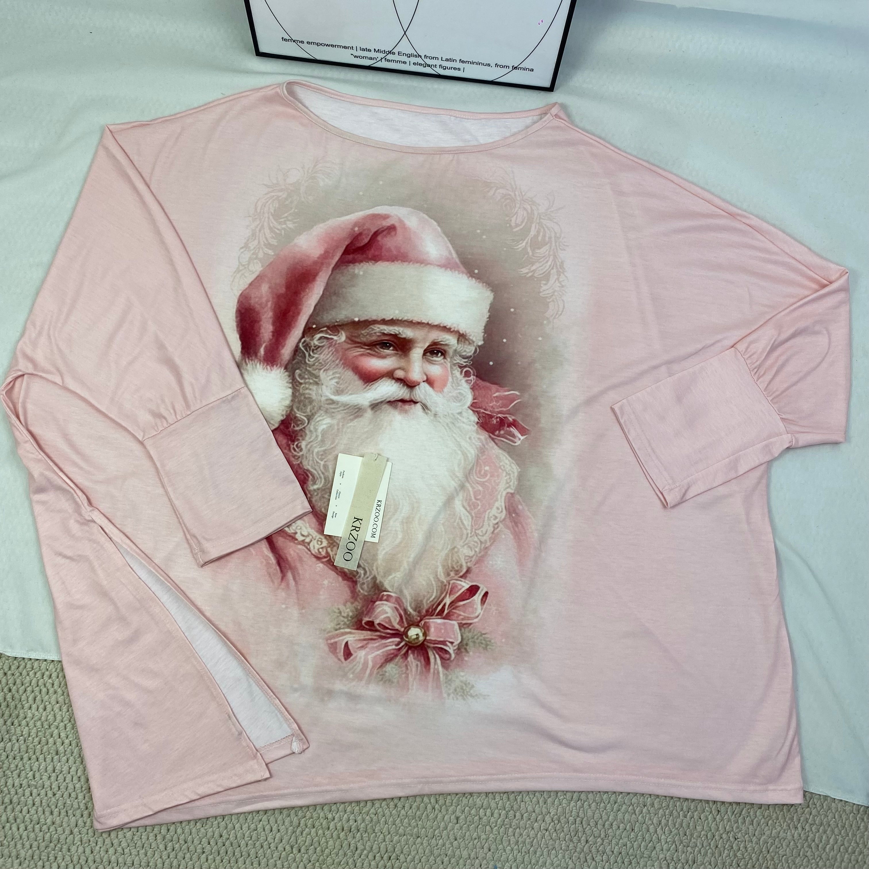 Christmas snowman printed crewneck shirt