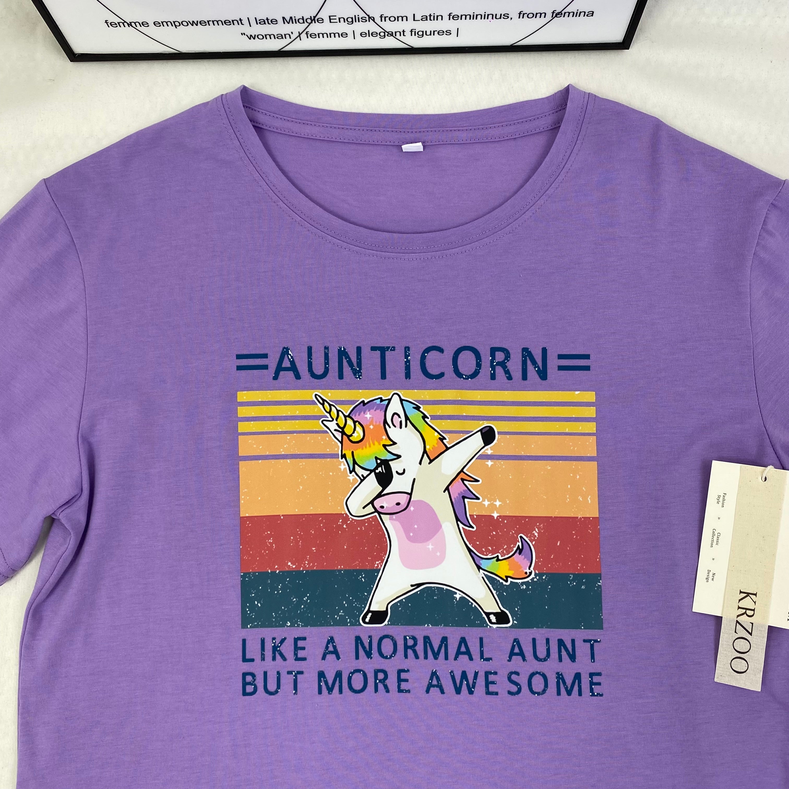 Pure cotton unicorn print short sleeve shirt