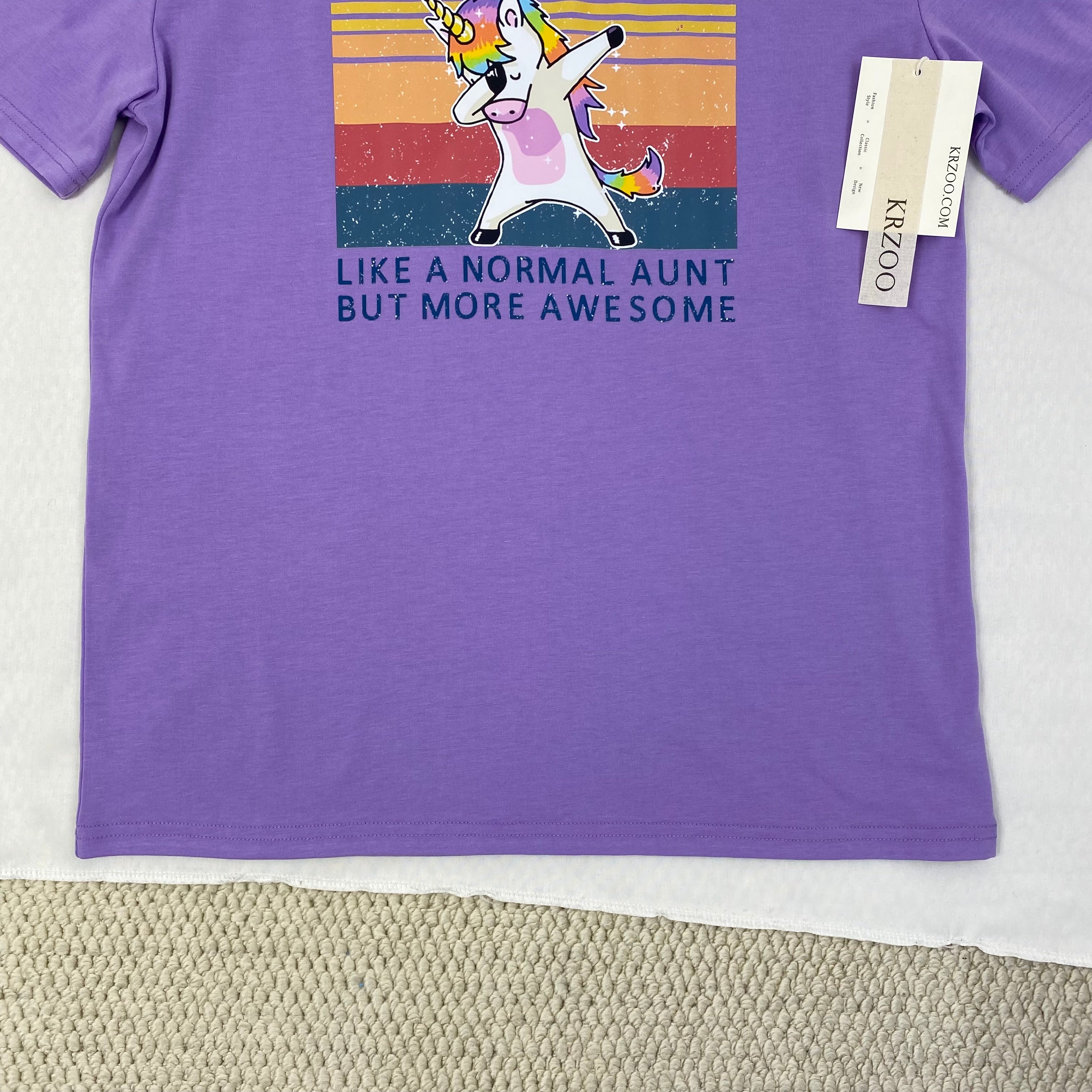 Pure cotton unicorn print short sleeve shirt