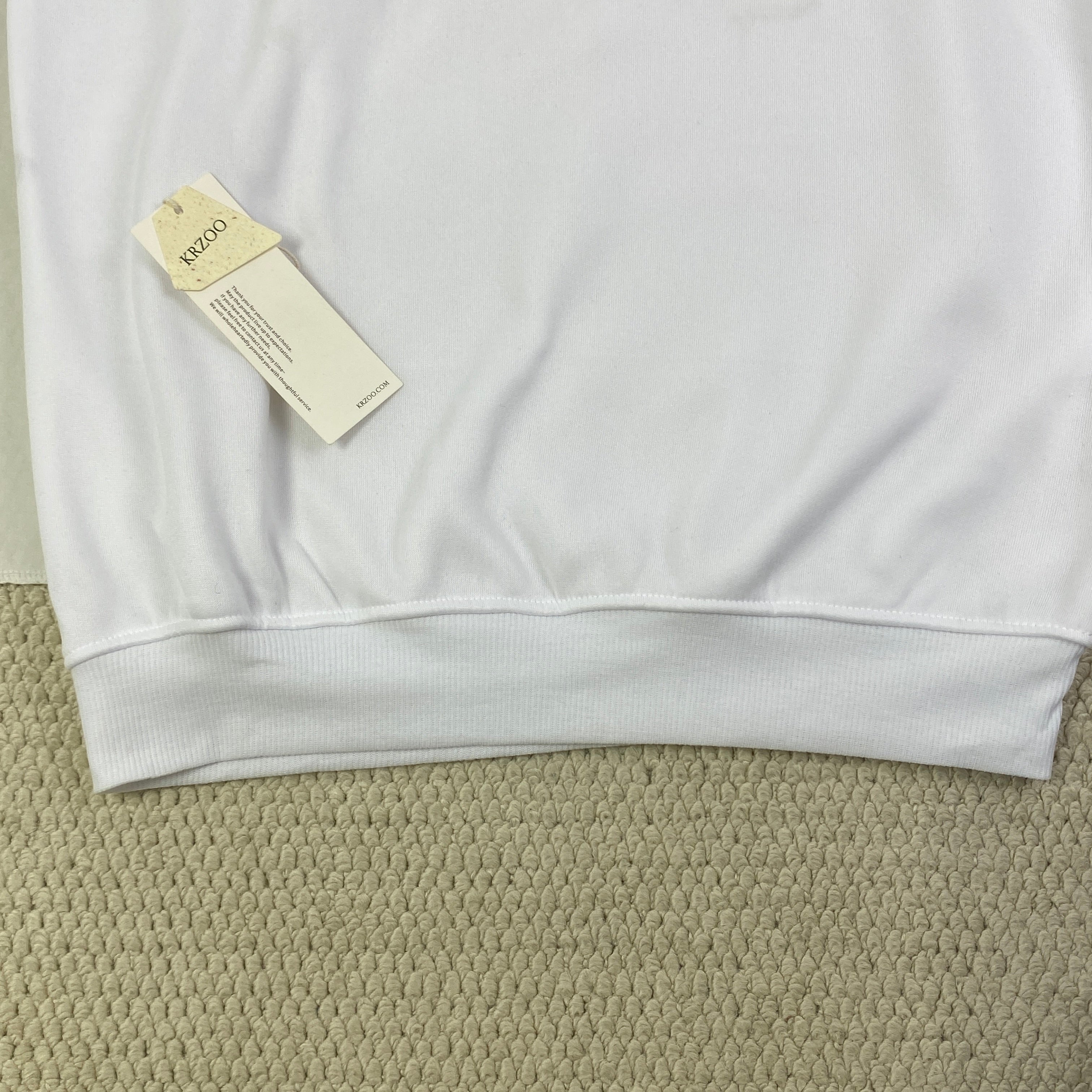 Round-neck long-sleeve printed fleece top