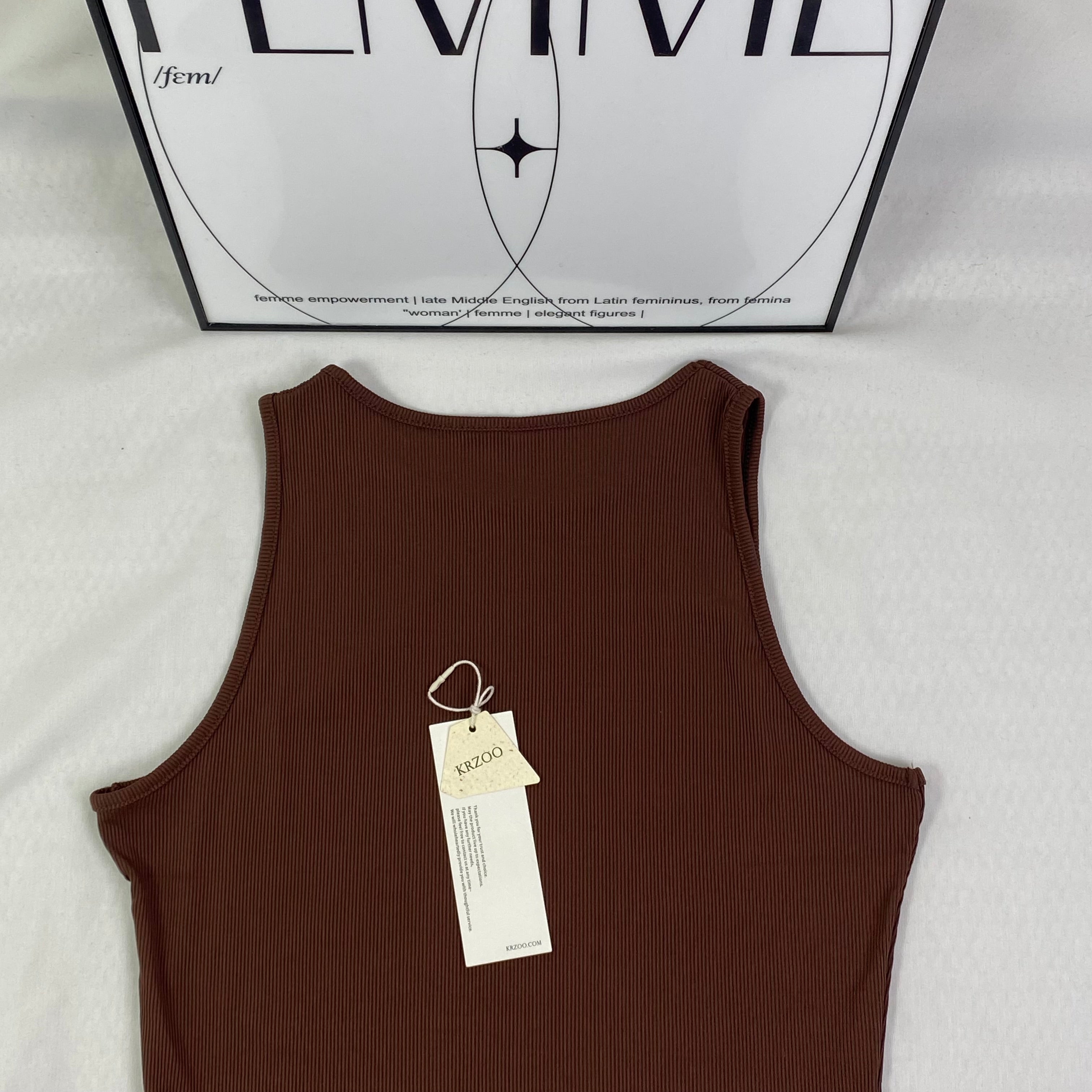 Double-layer nylon sleeveless one-piece vest