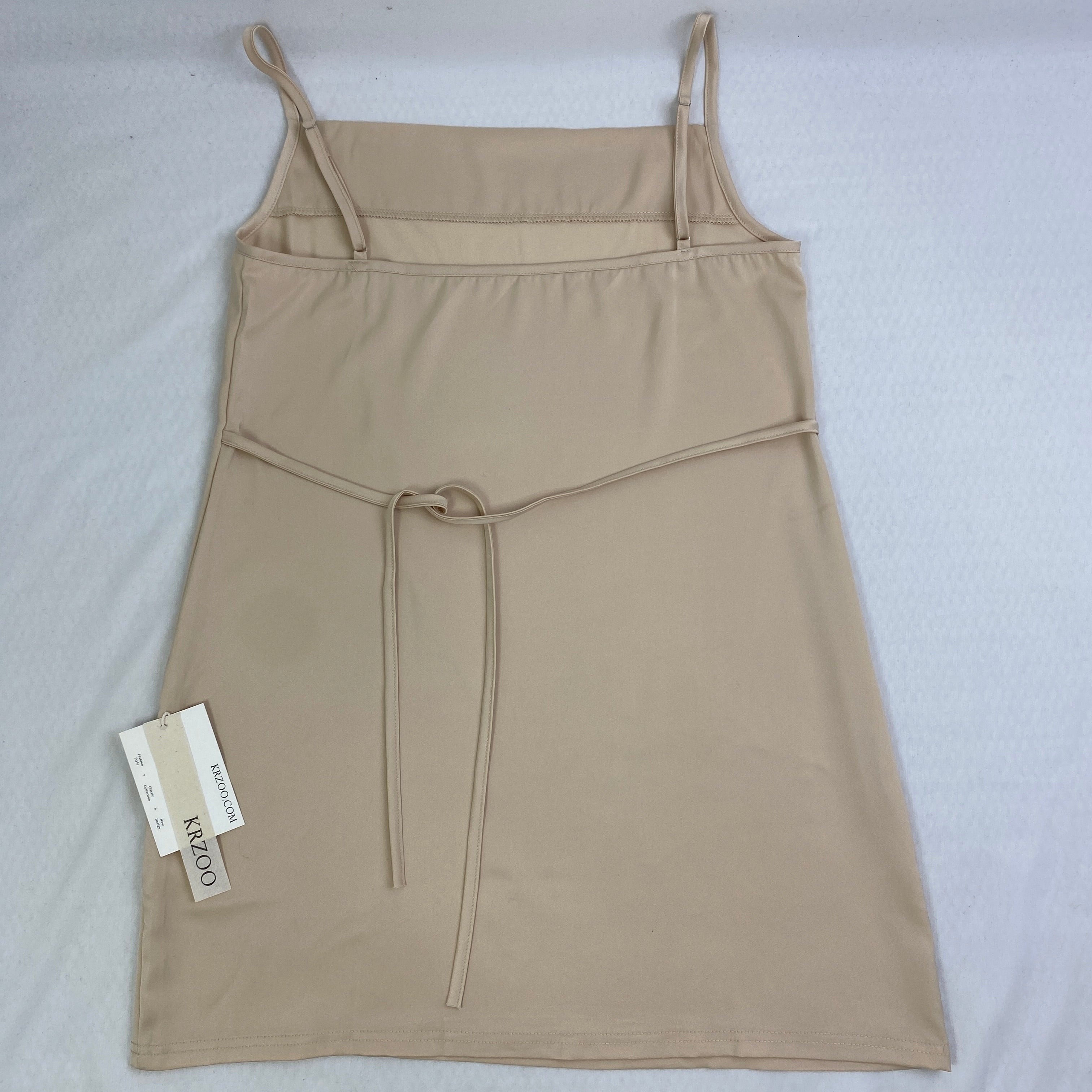 Silk ribbon halter dress