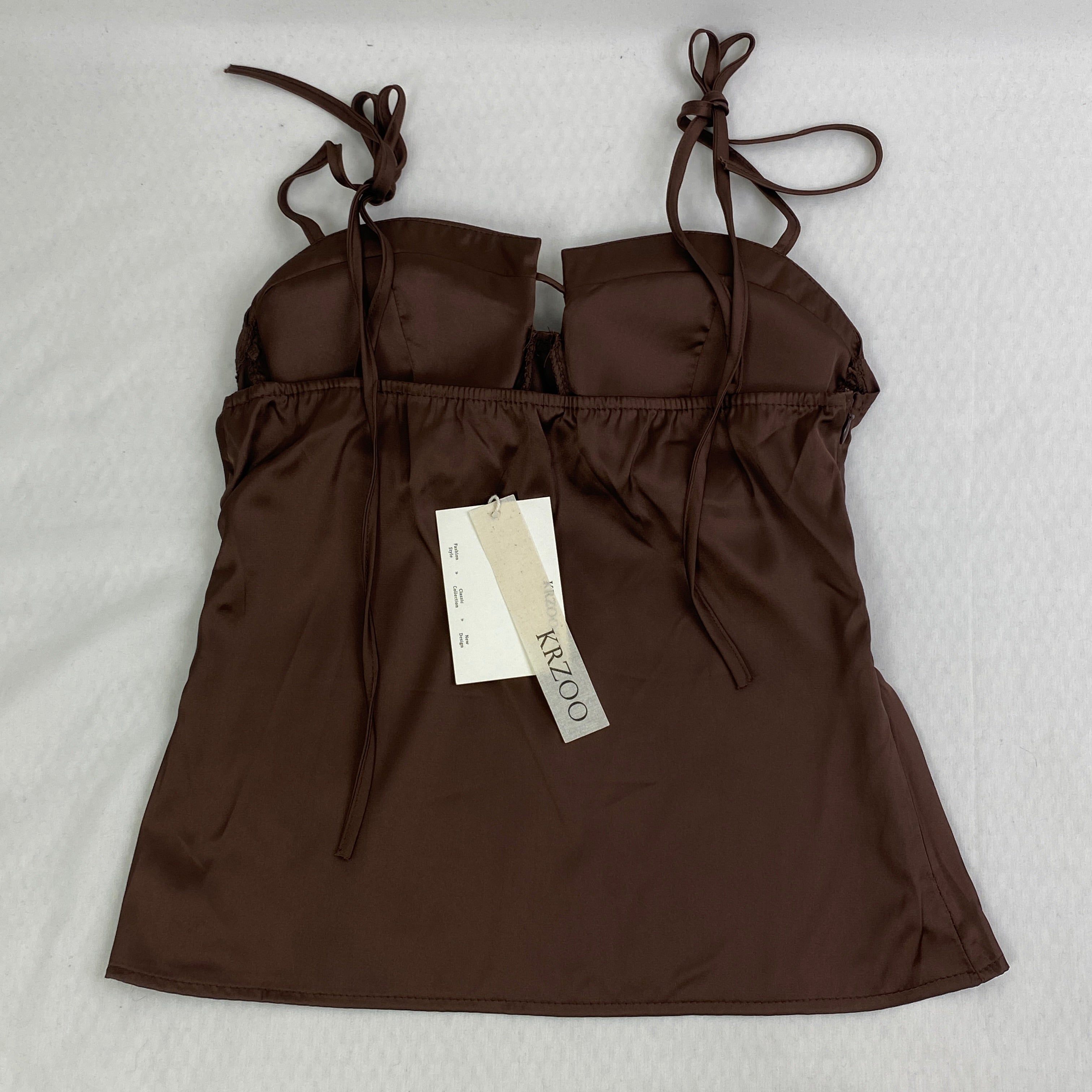Strapless racerback crop top with a fitted waist design