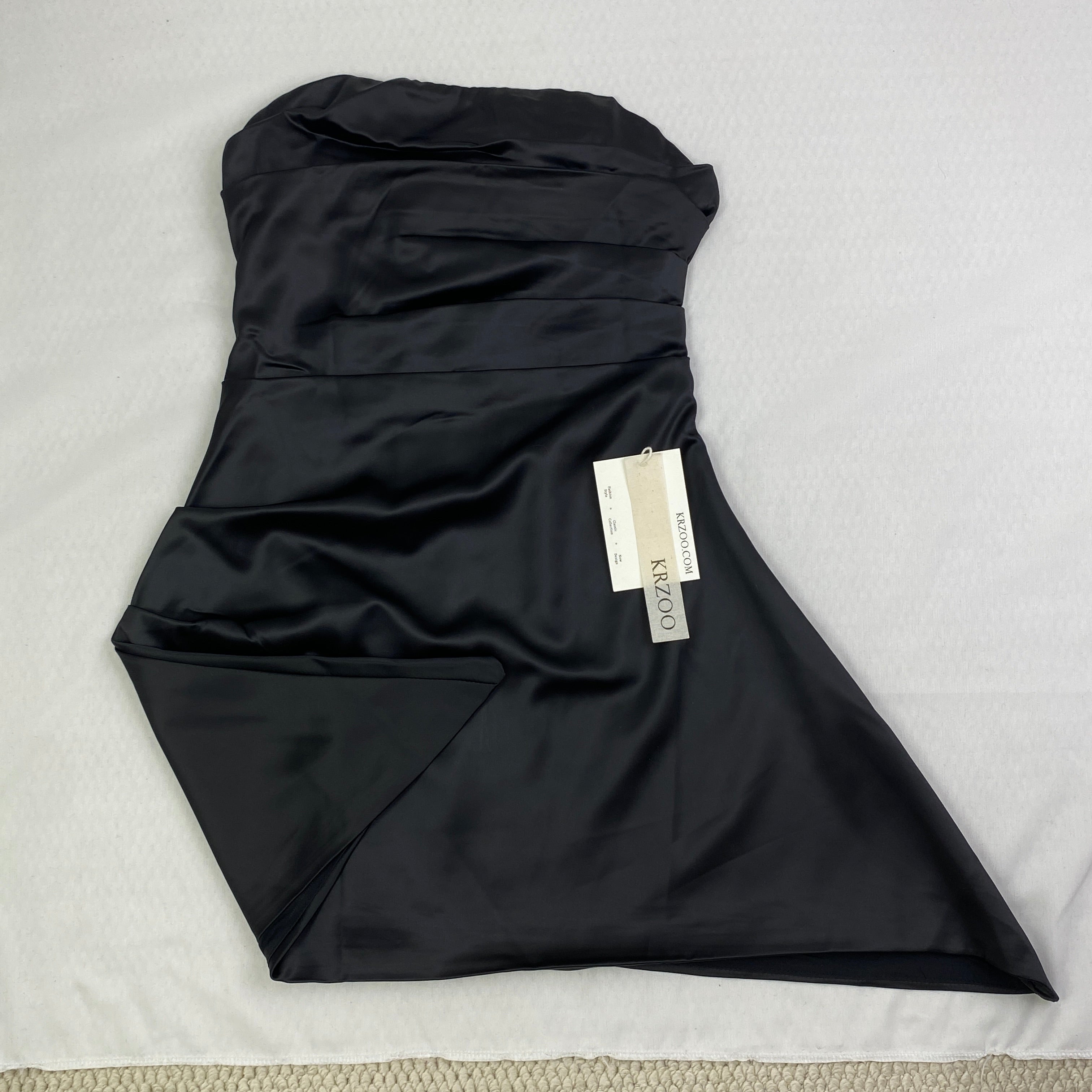 Off-the-shoulder double-layer irregular dress