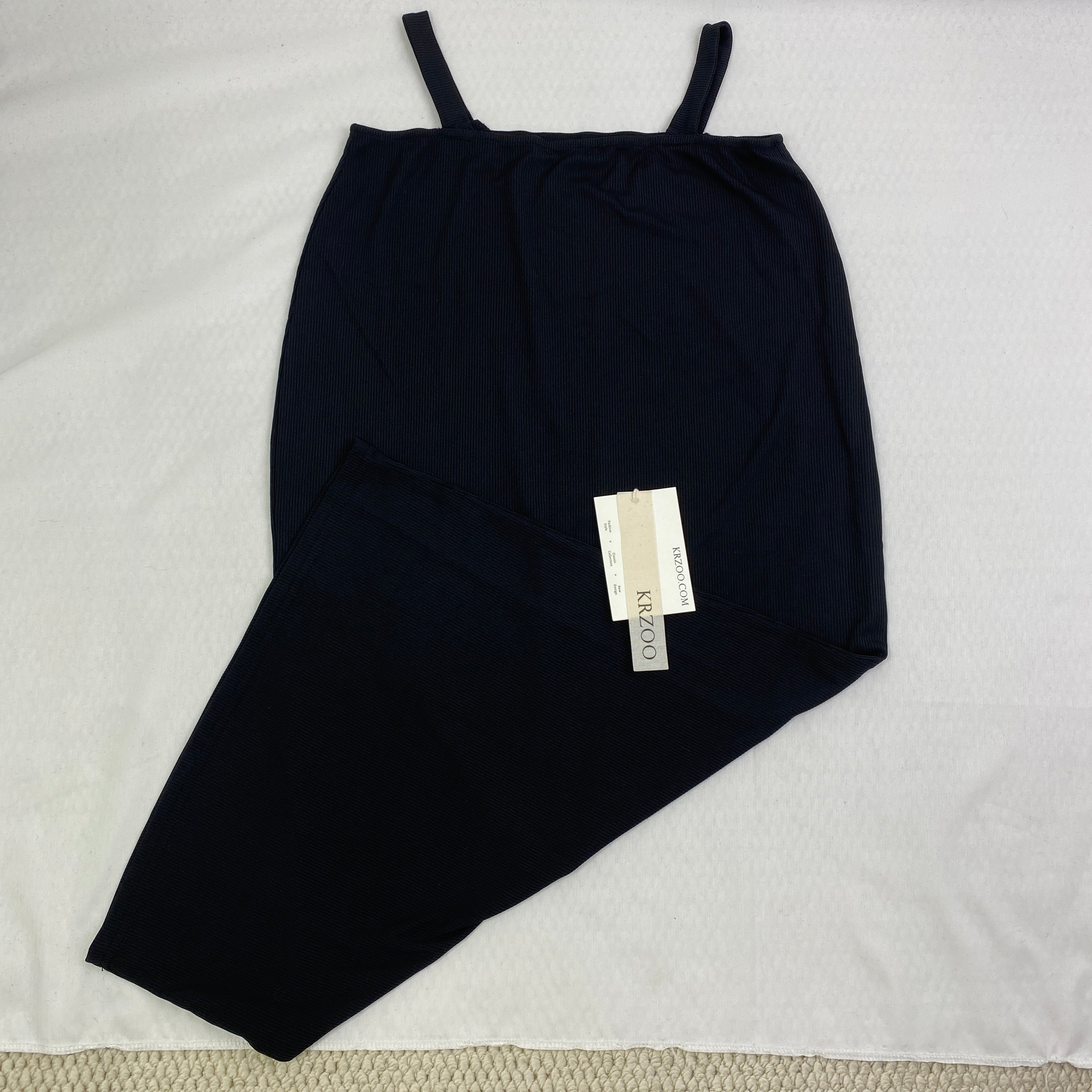 Ribbed short bandeau dress
