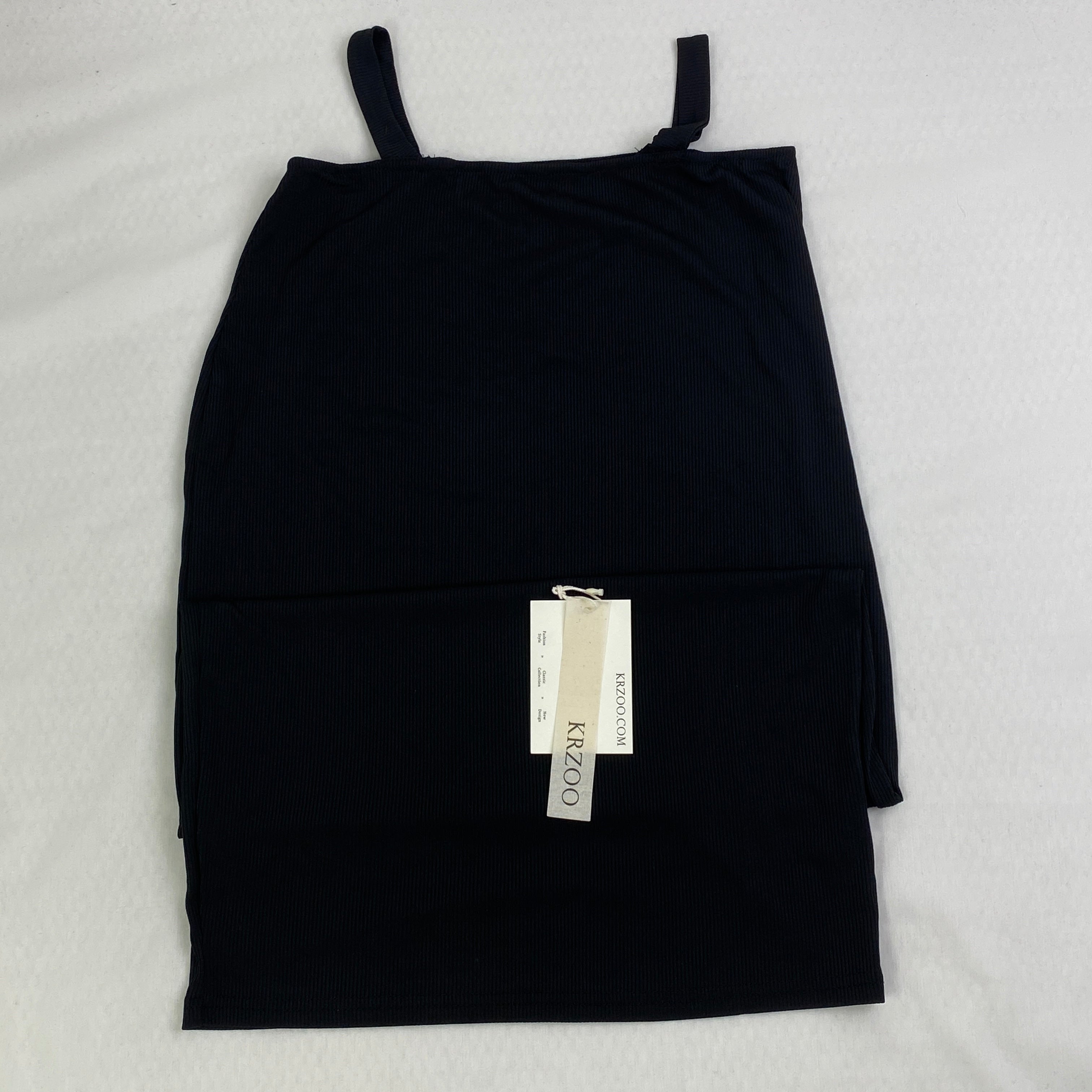 Ribbed short bandeau dress