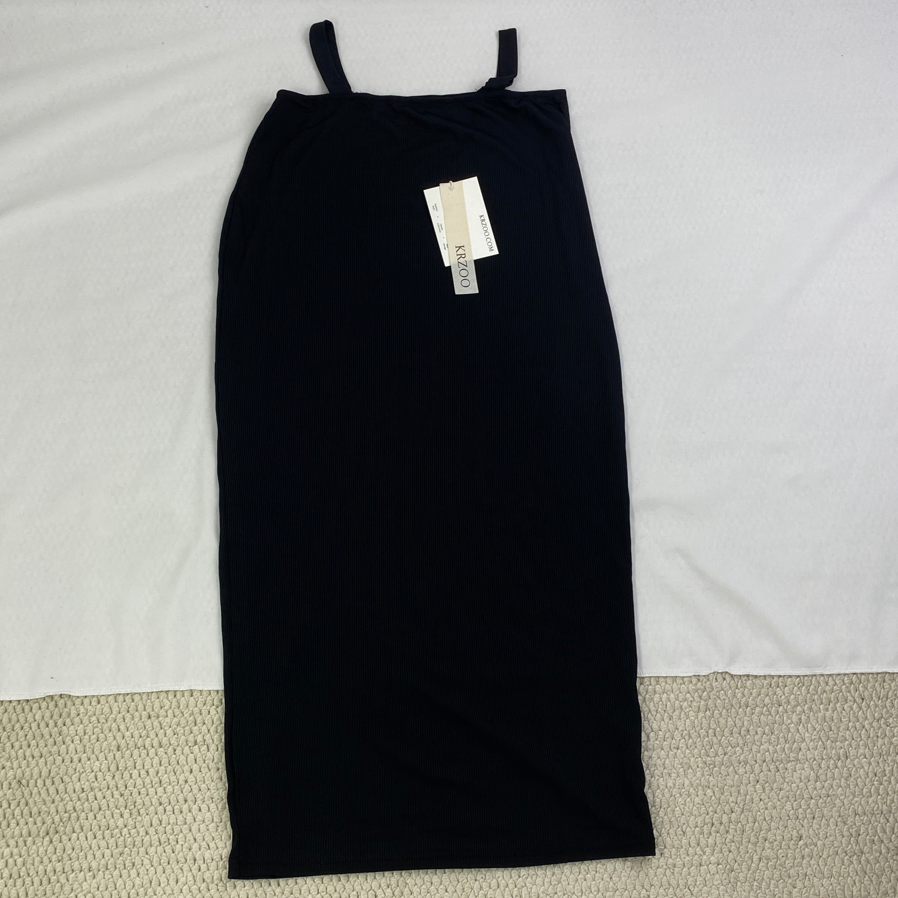 Ribbed short bandeau dress