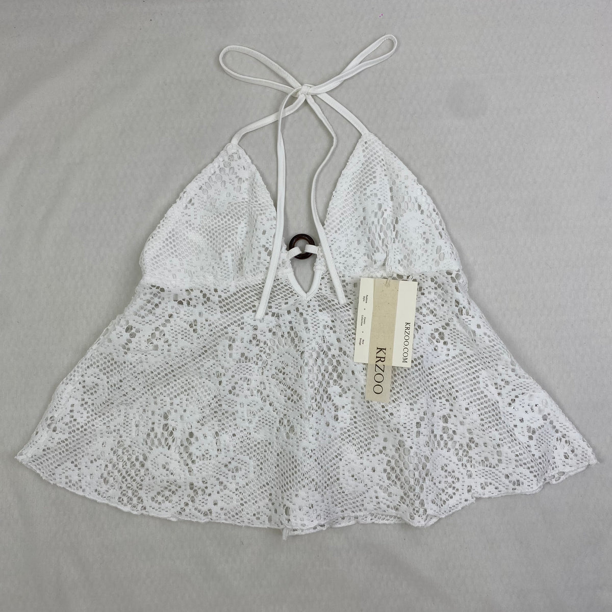 Hollowed-out lace circular strap