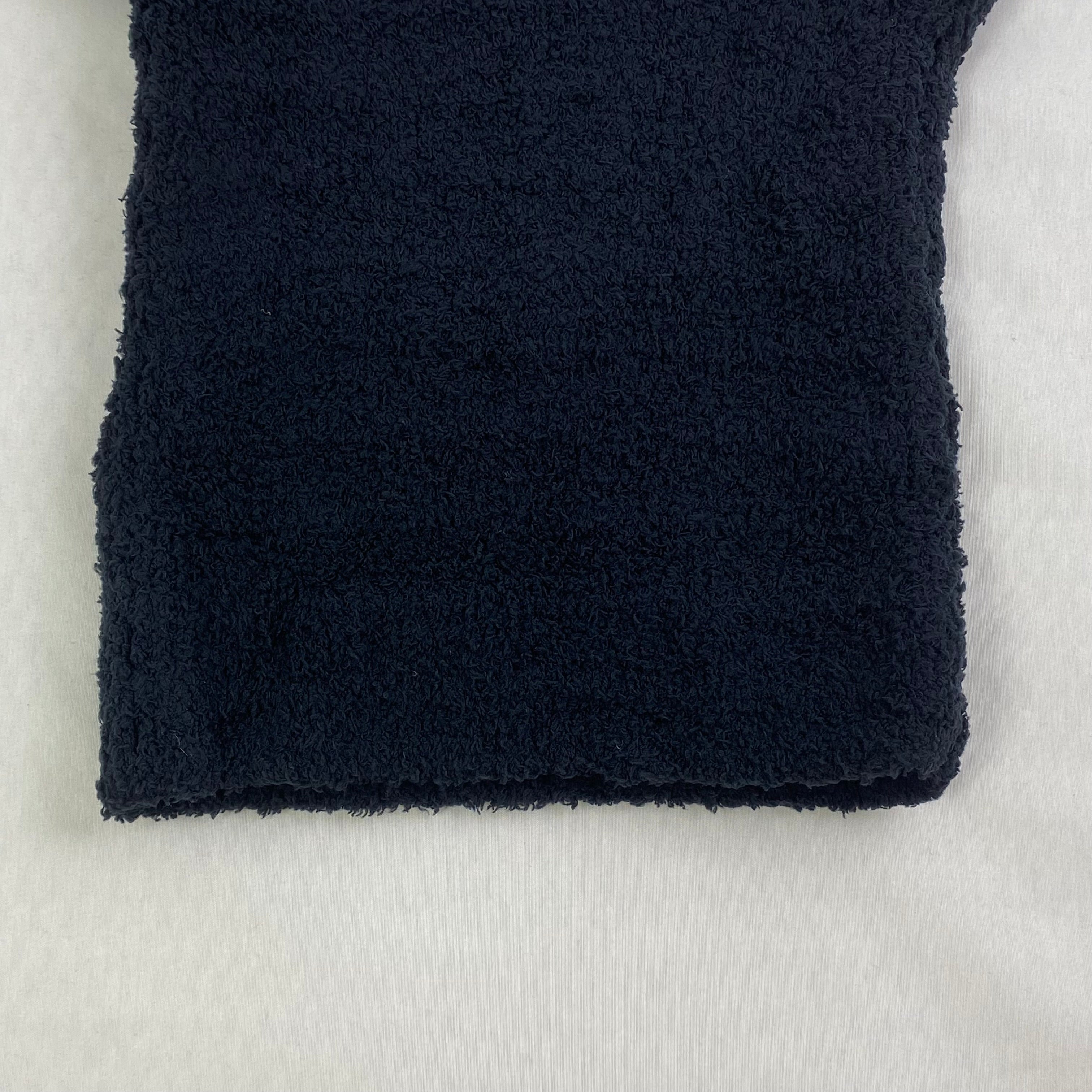 Lamb fur warm vest with chest pad