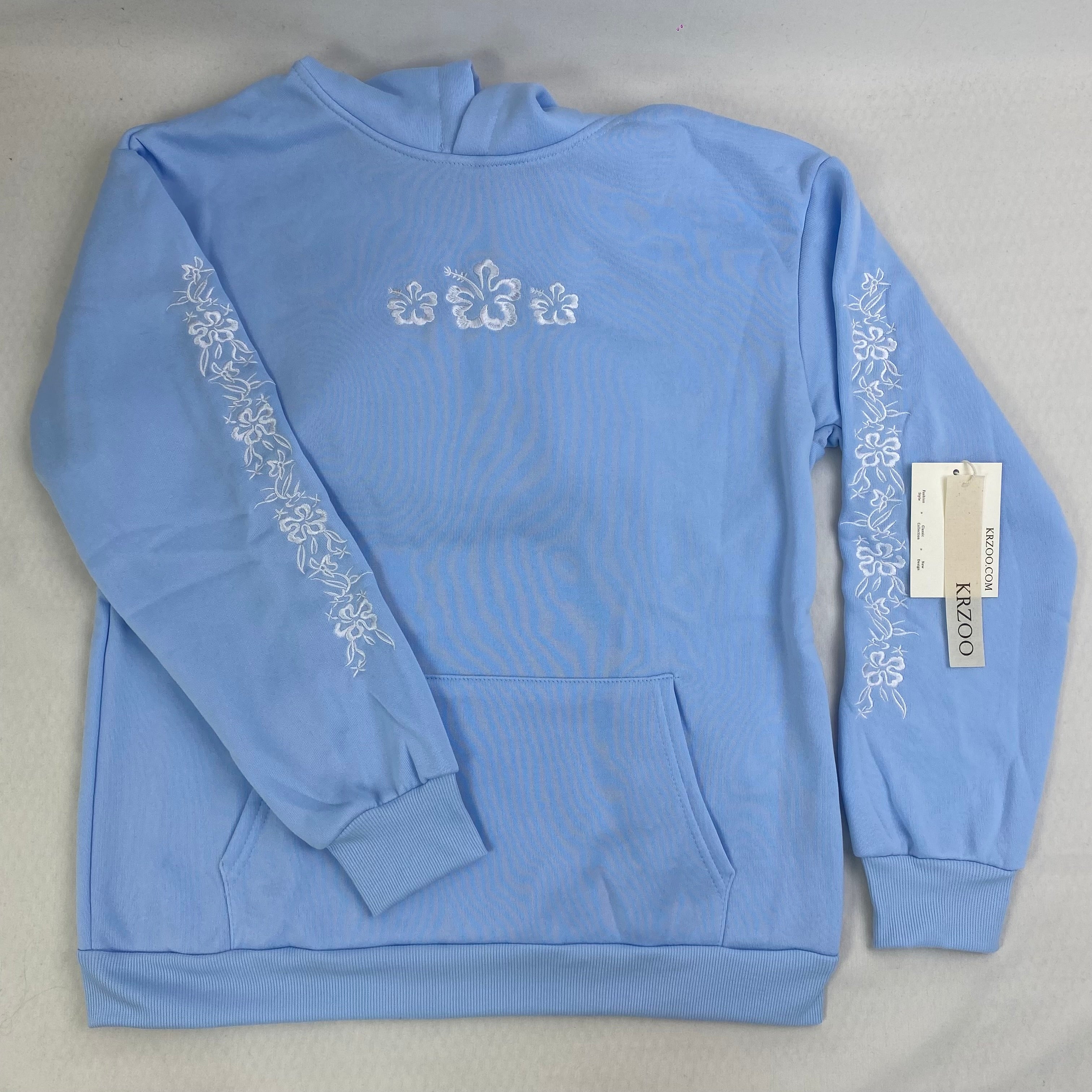 Washed long-sleeved hooded shirt hoodie