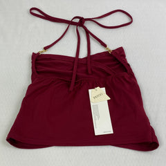 Low-cut neckline short metal chain vest