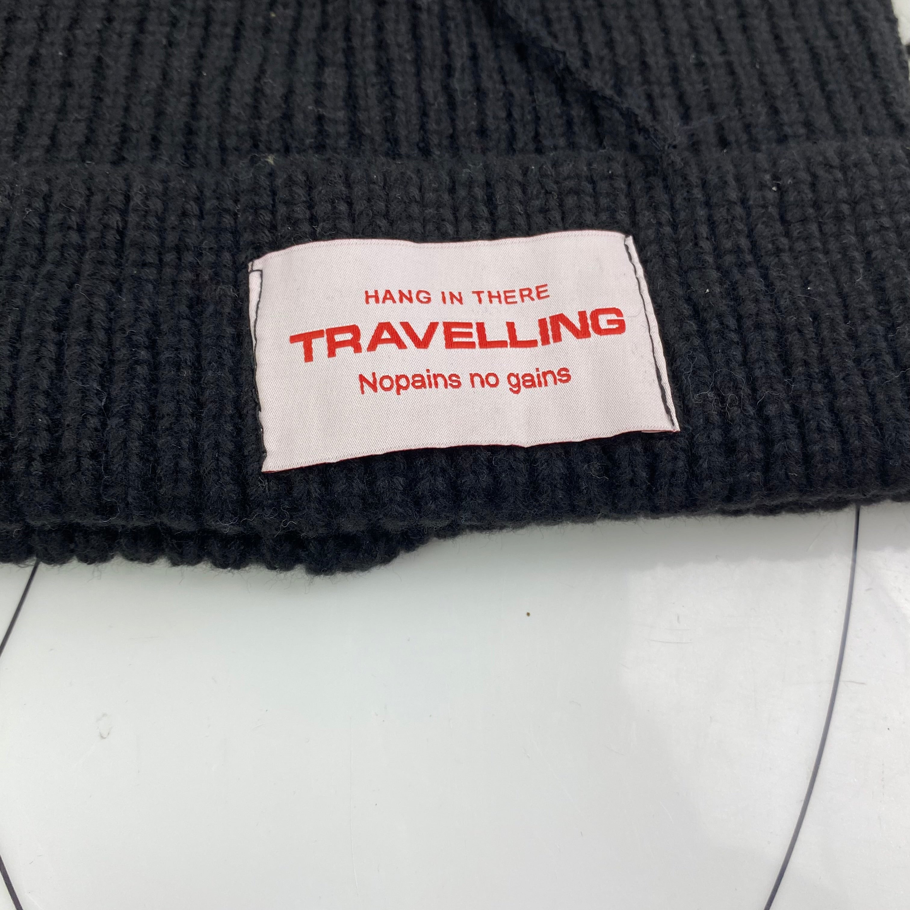 Wool knitted hat with cat and pig ears woolen hat