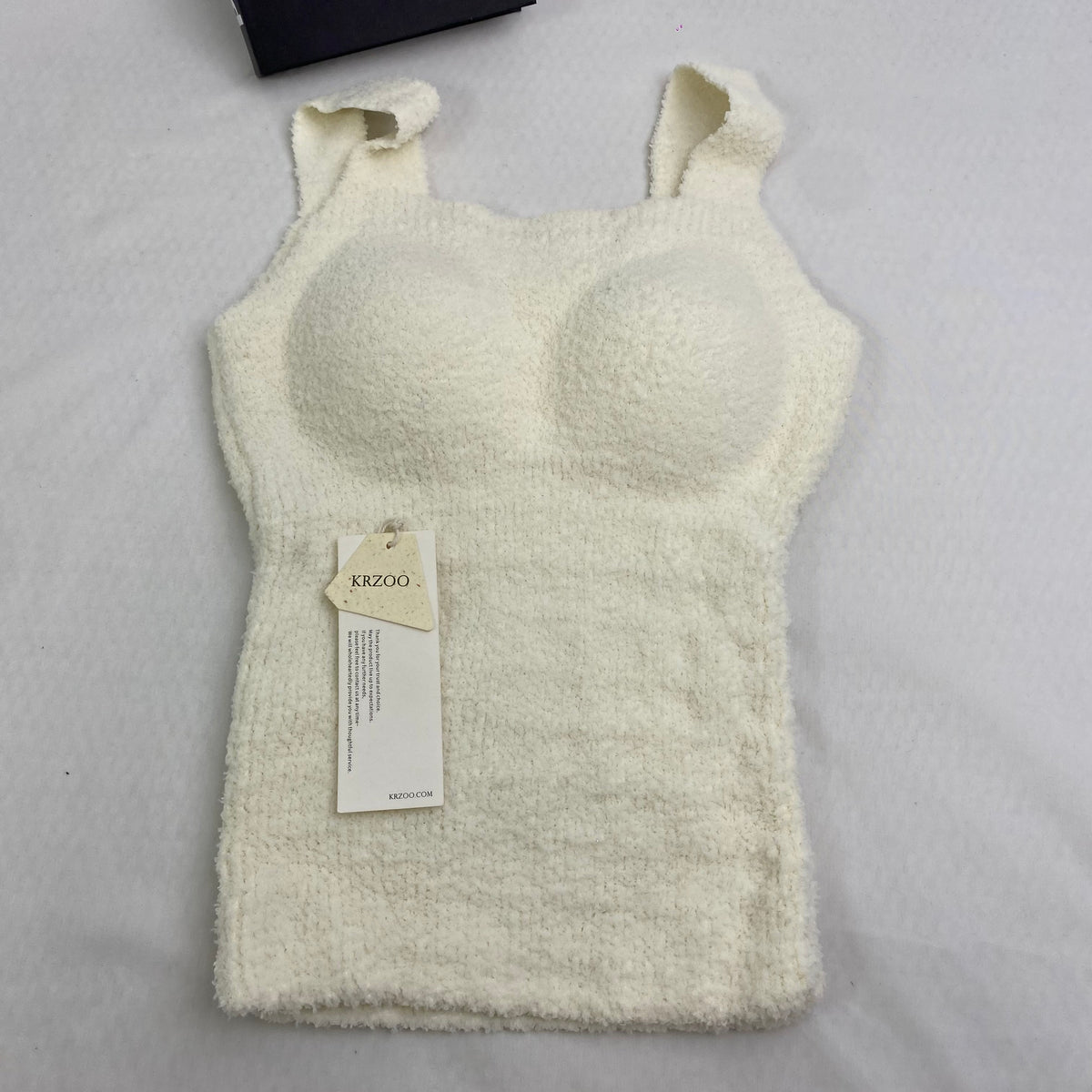 Lambskin ribbon padded vest