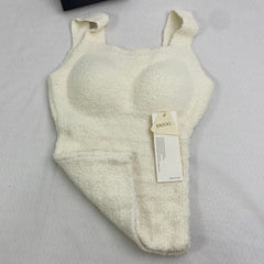 Lambskin ribbon padded vest