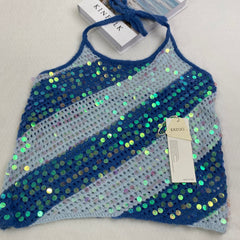 Contrasting color sequin camisole