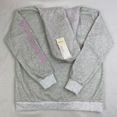 Flower embroidery long-sleeved casual hoodie