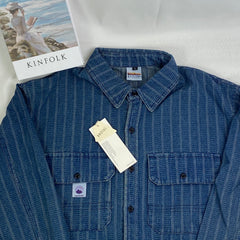 Lazy denim long-sleeved shirt jacket