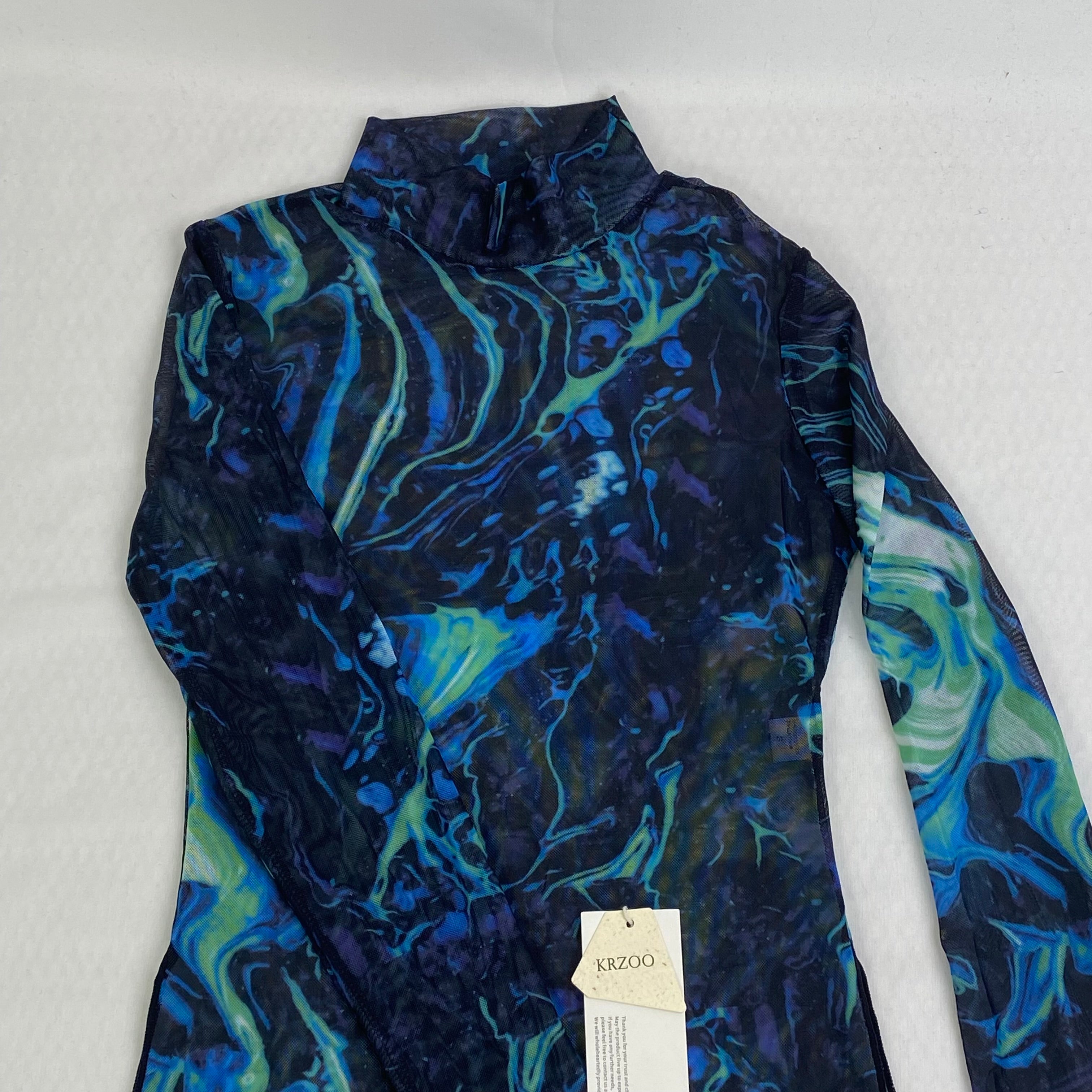 Dyed long-sleeved two-piece dress