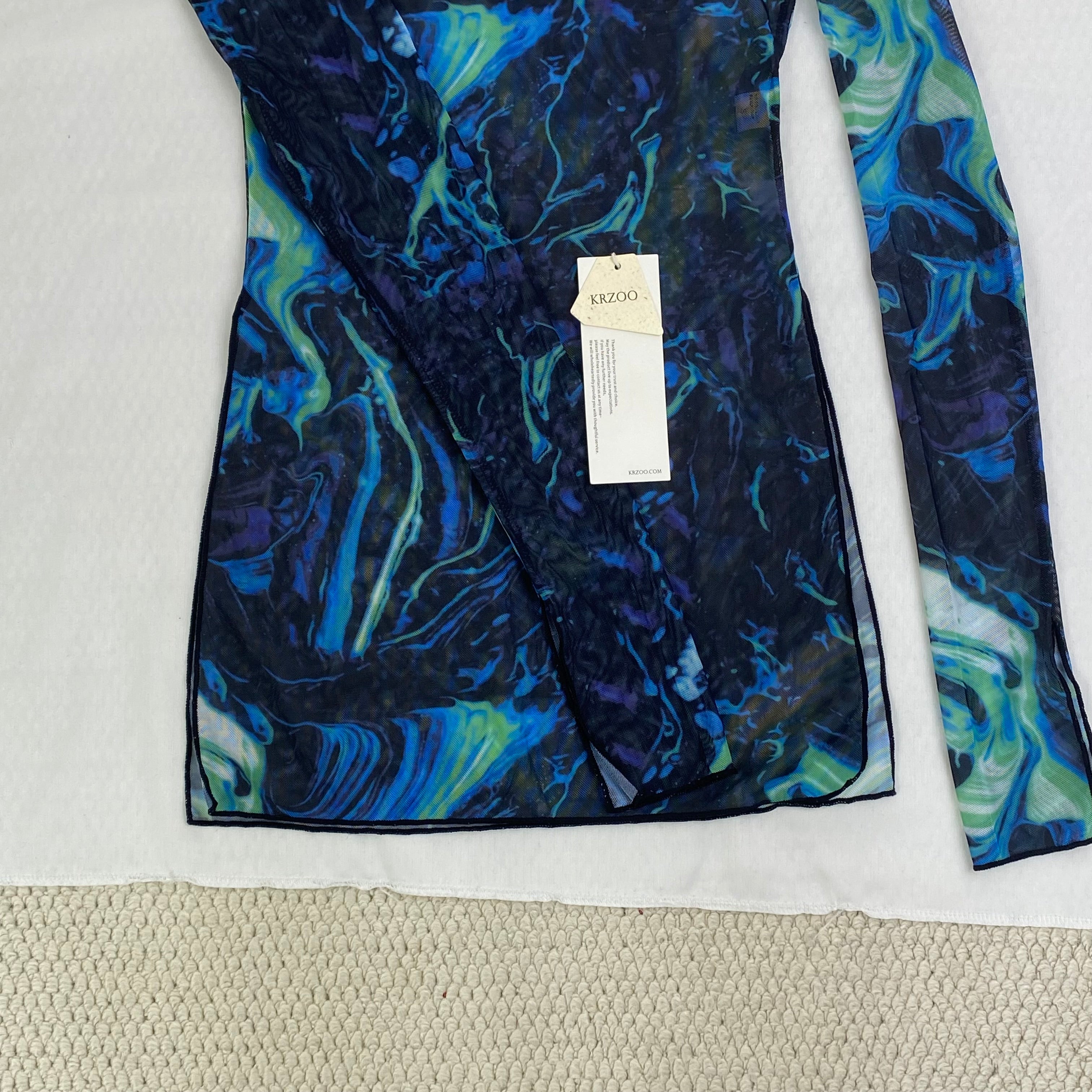 Dyed long-sleeved two-piece dress