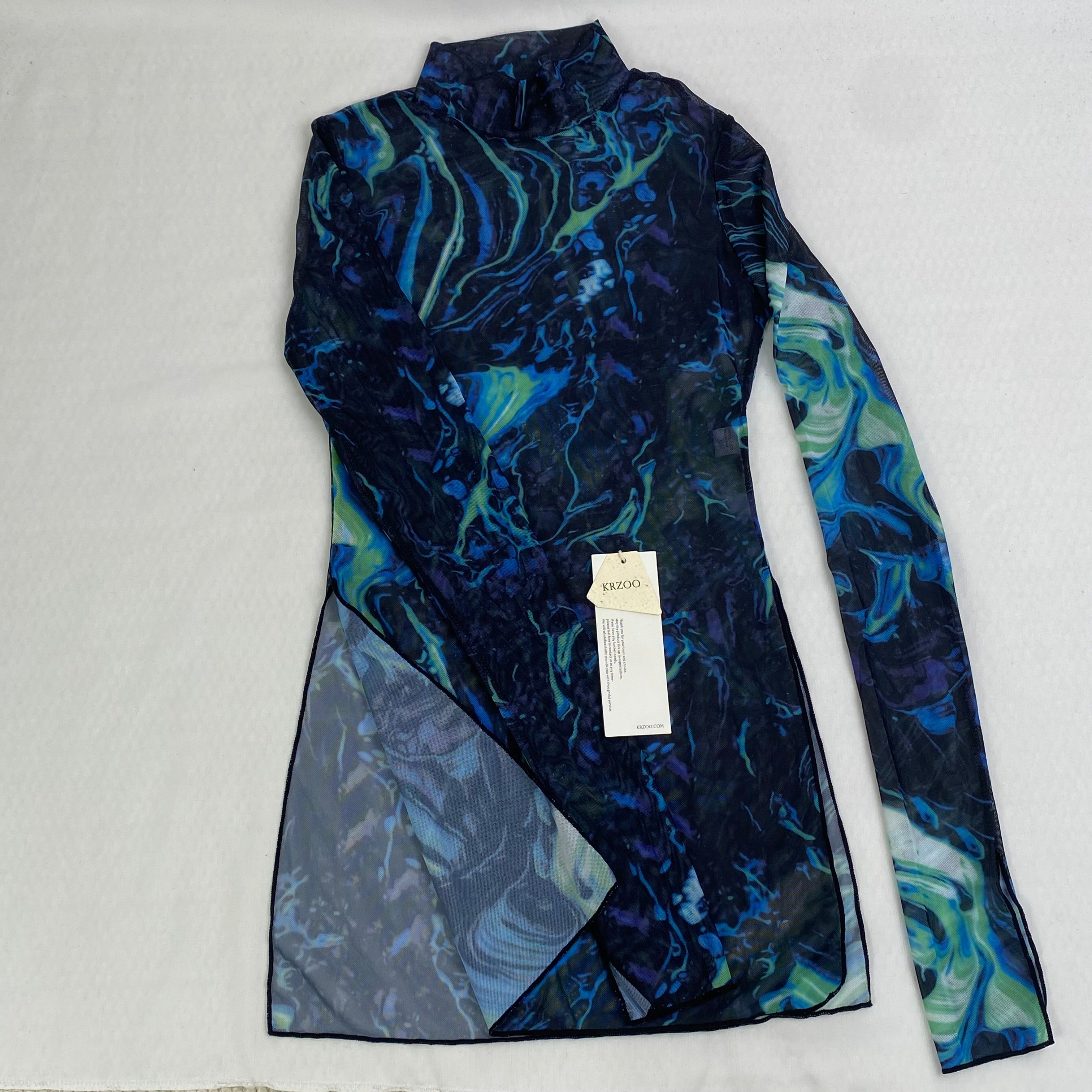 Dyed long-sleeved two-piece dress