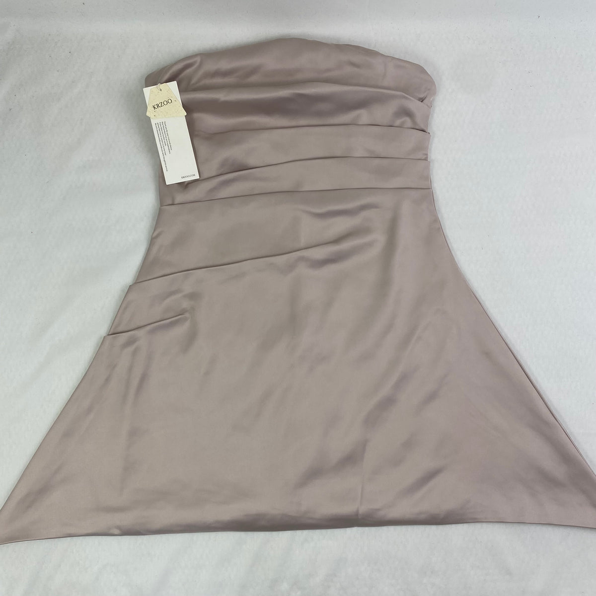 Formal irregular-cut plunging-neckline dress