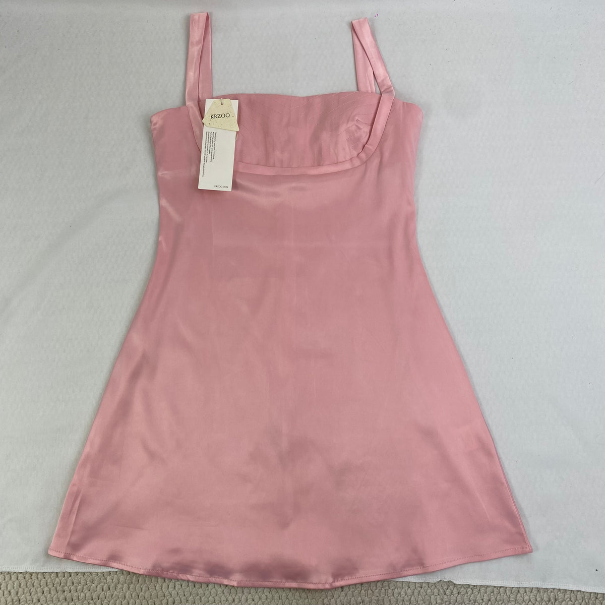 Strapless halter top with open back short dress