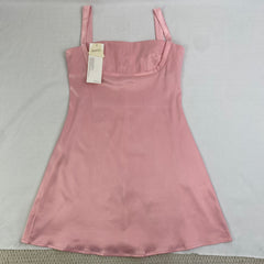 Strapless halter top with open back short dress