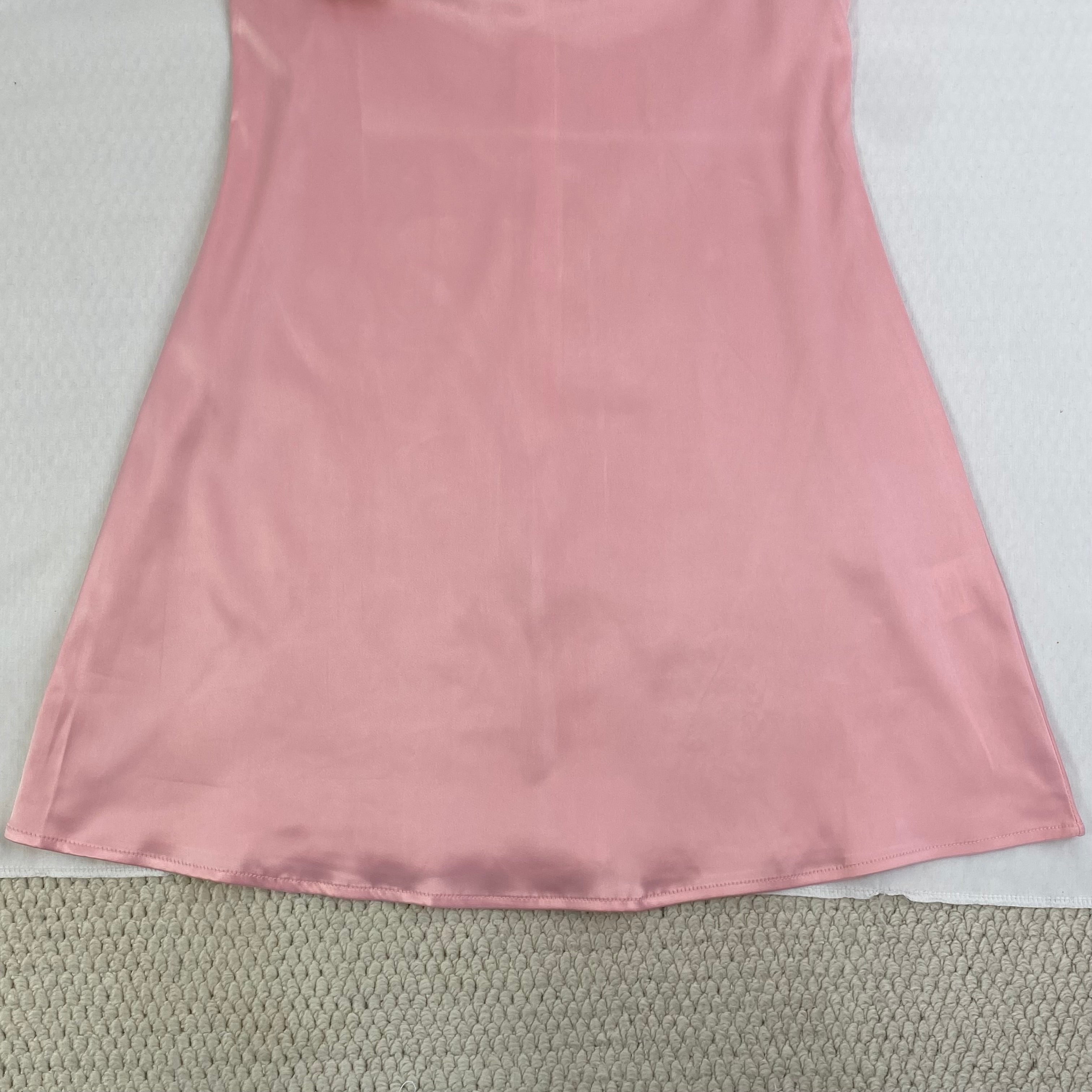 Strapless halter top with open back short dress