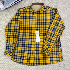 High street check casual loose-fitting shirt