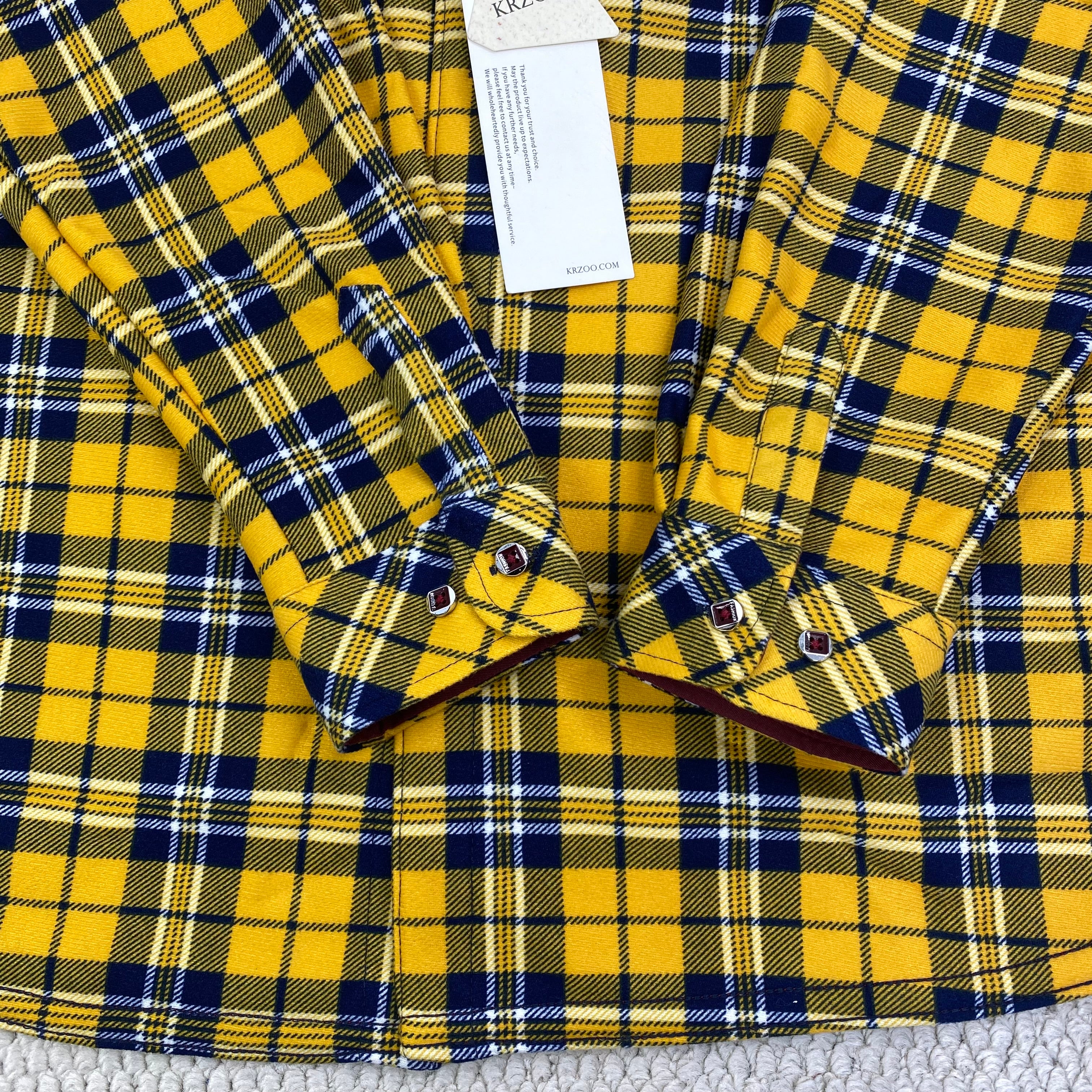 High street check casual loose-fitting shirt