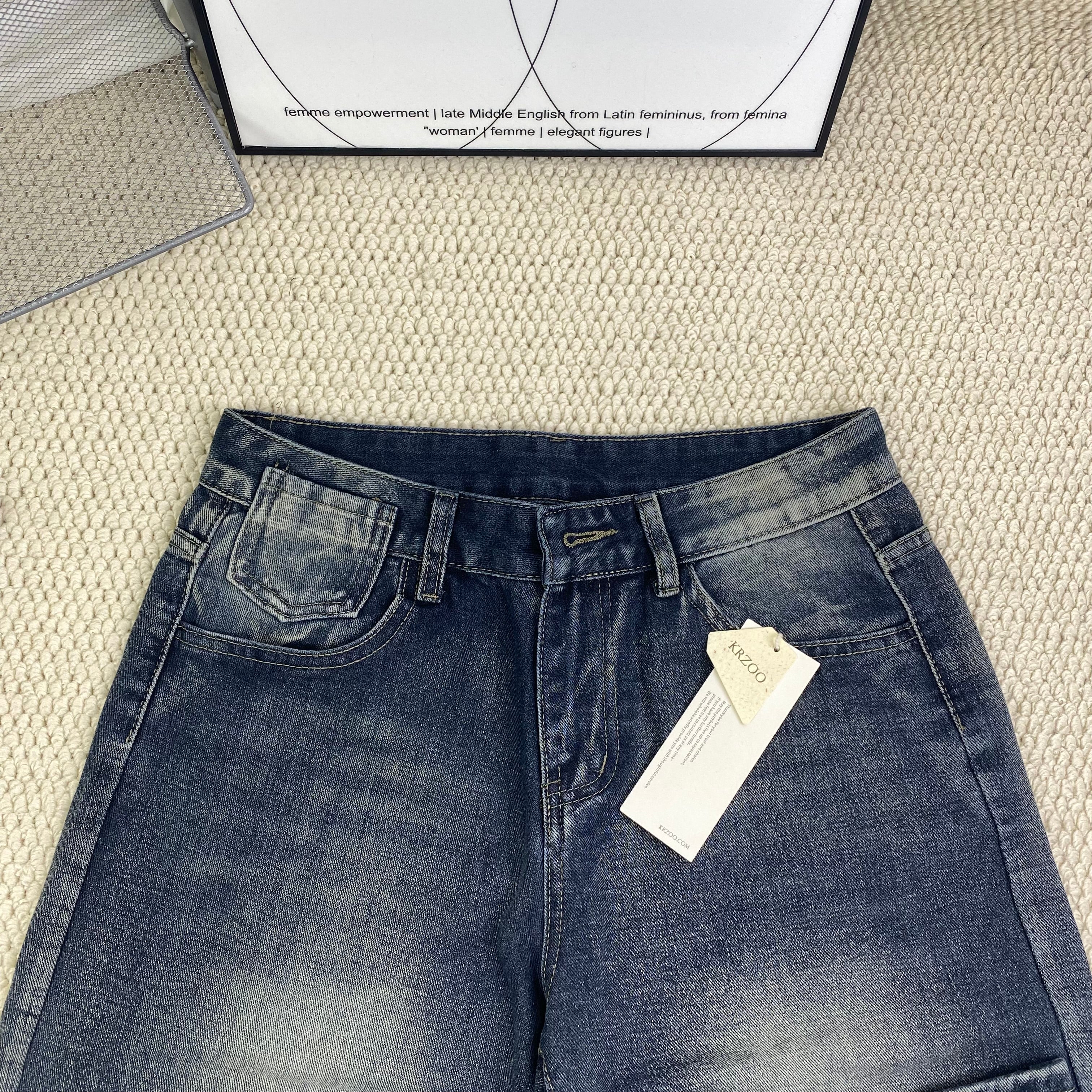 Solid-color loose wide-leg trousers