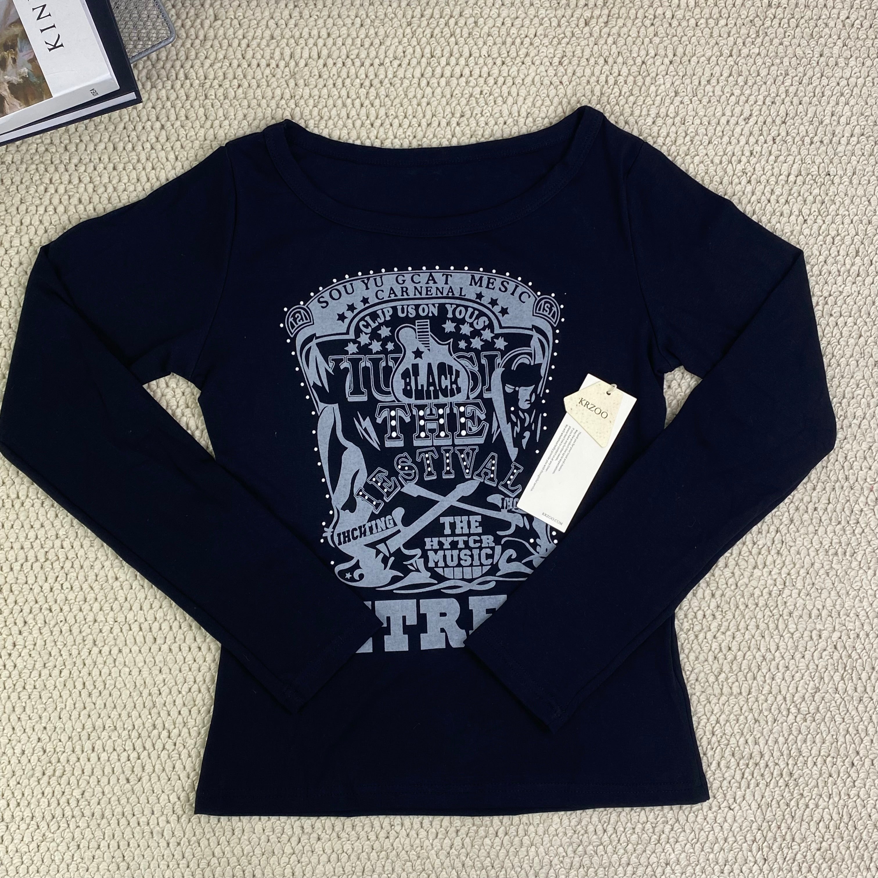 American-style high street long-sleeved shirt