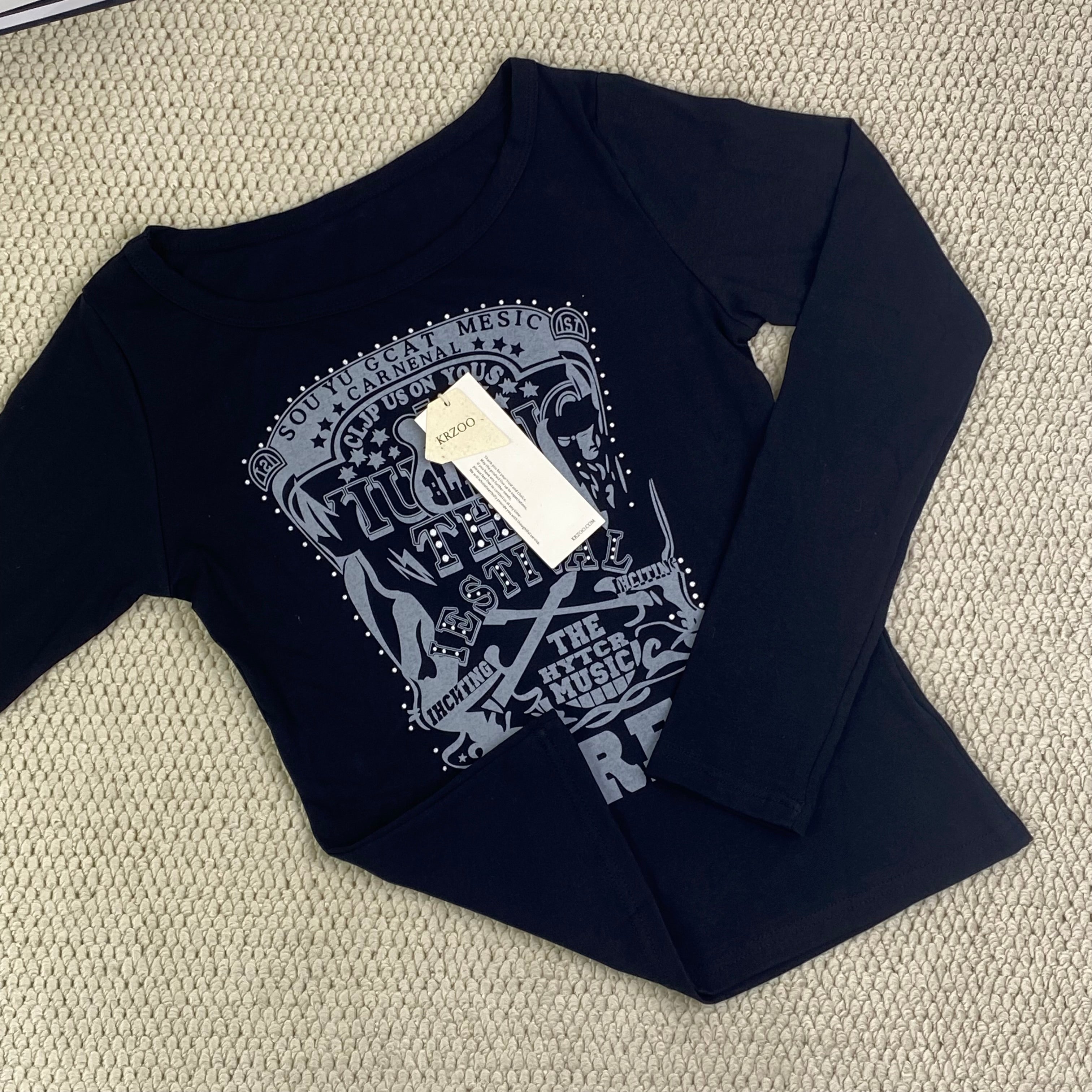 American-style high street long-sleeved shirt