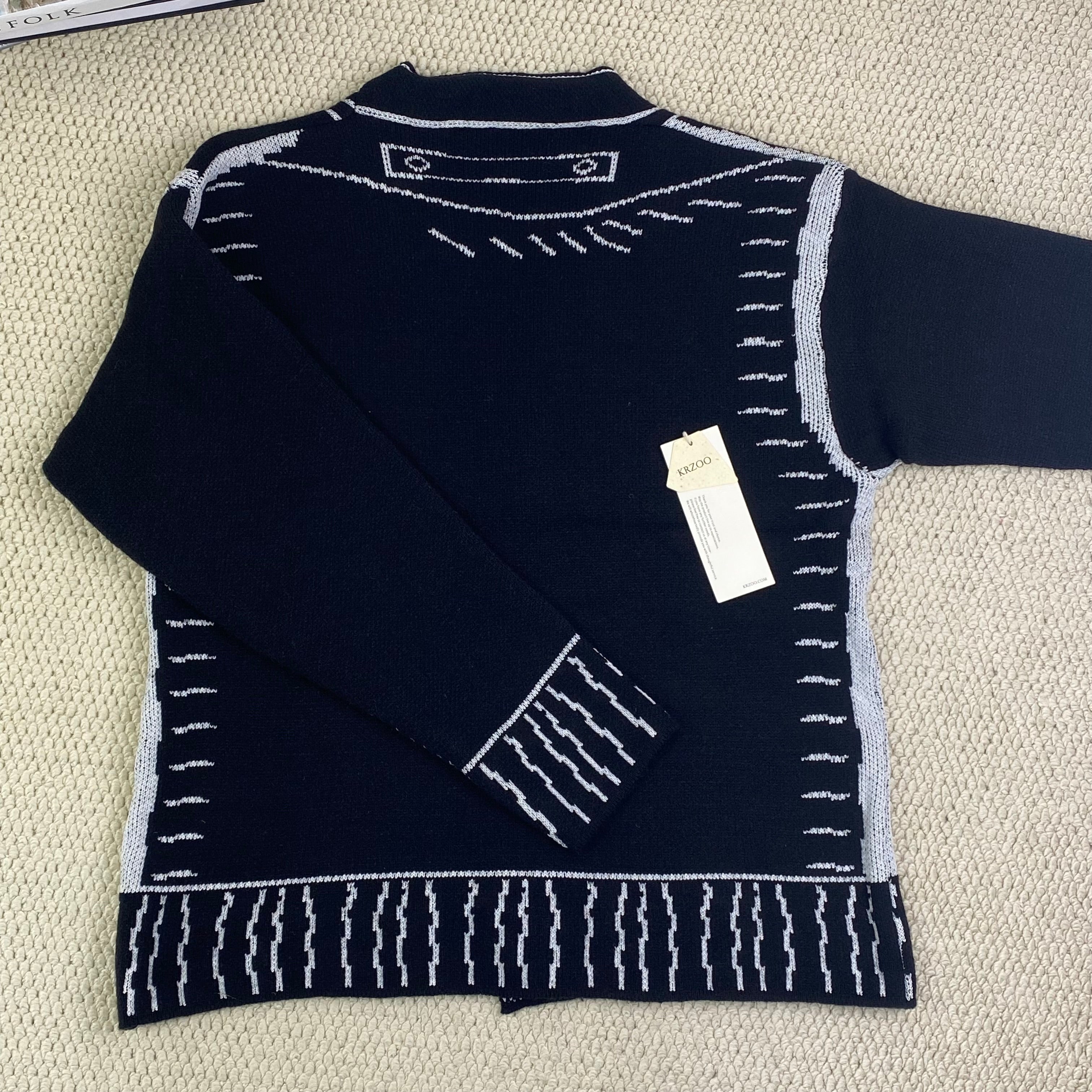 Cardigan sweater knitted coat