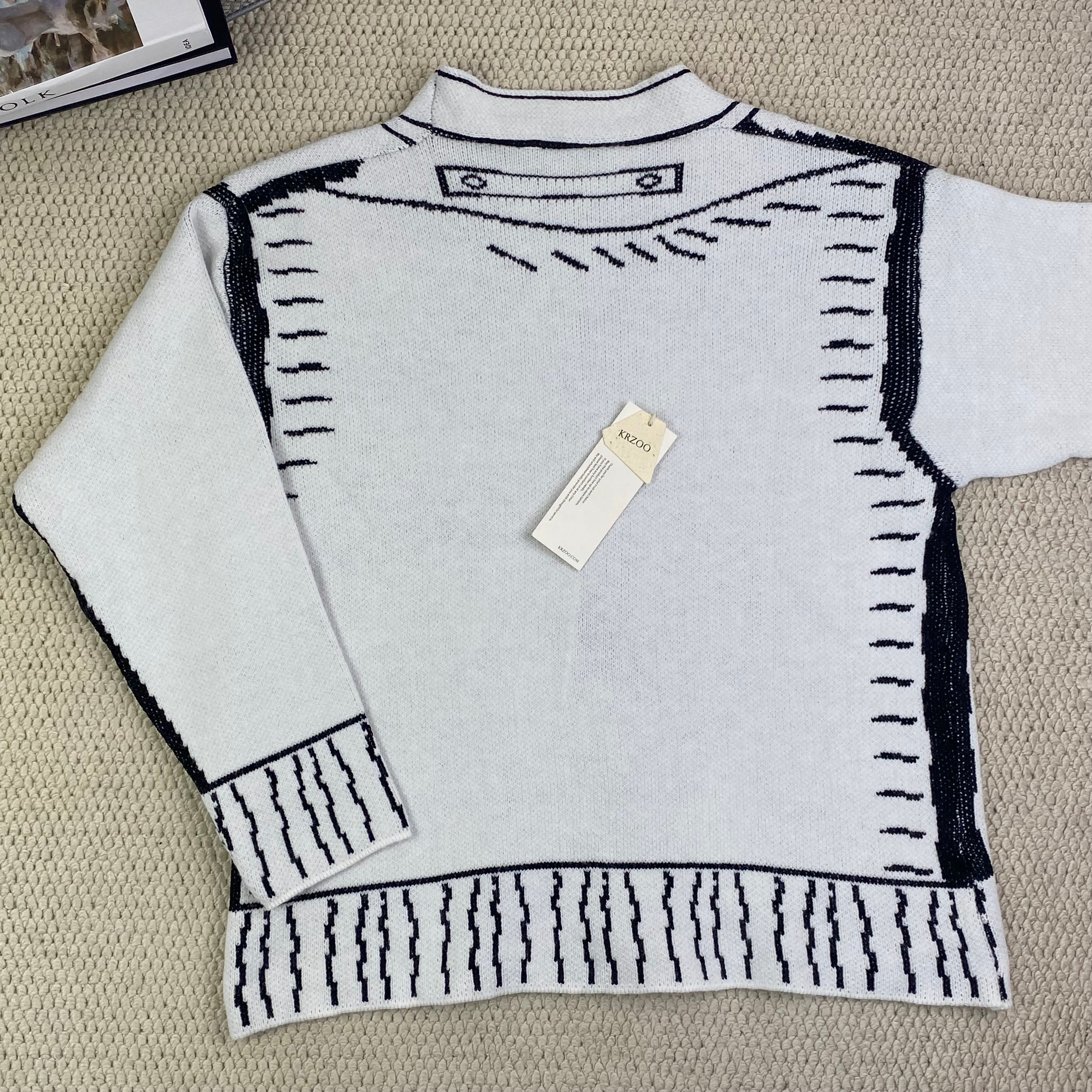 Cardigan sweater knitted coat