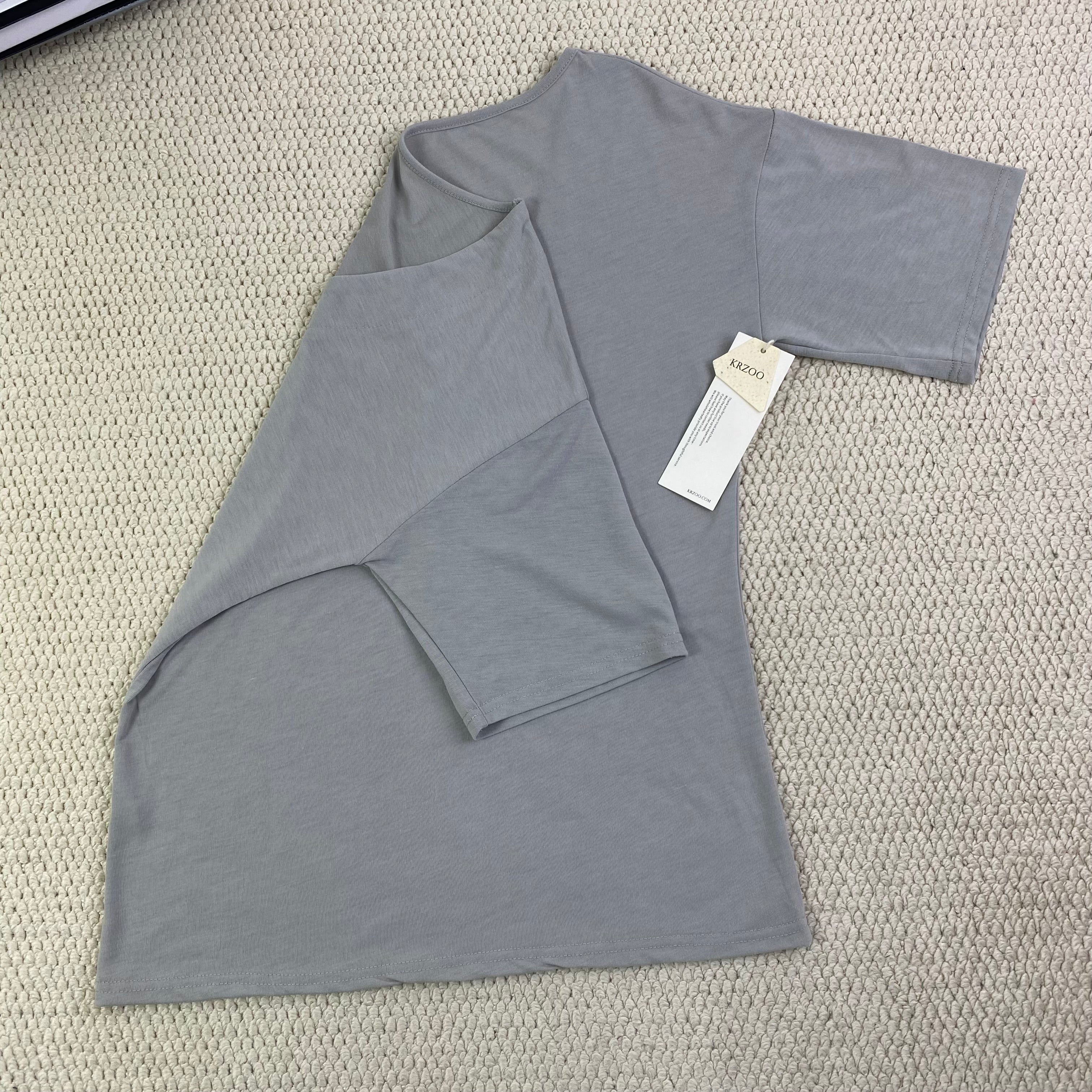 V-neck washed vintage base T-shirt