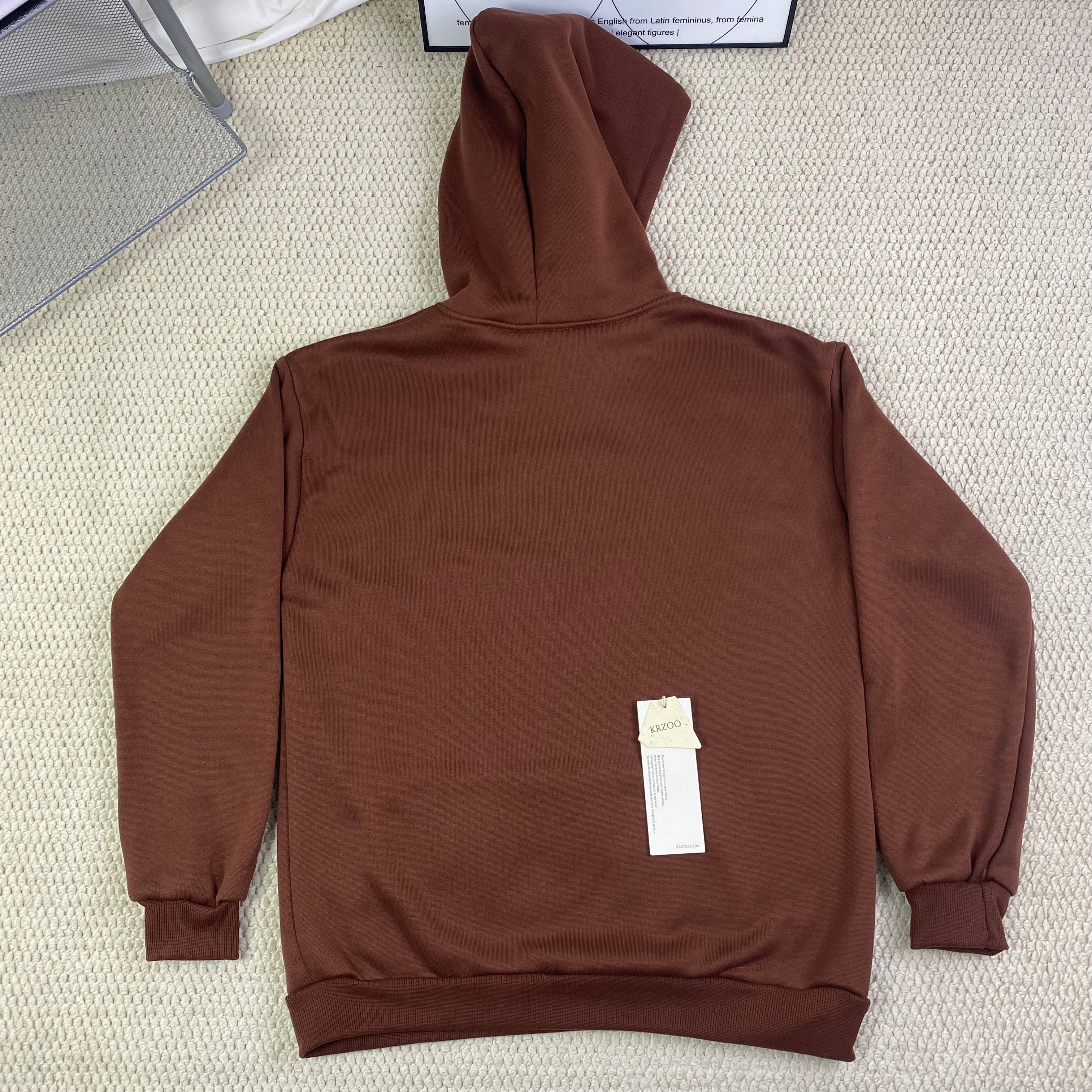 Star print hooded pullover hoodie