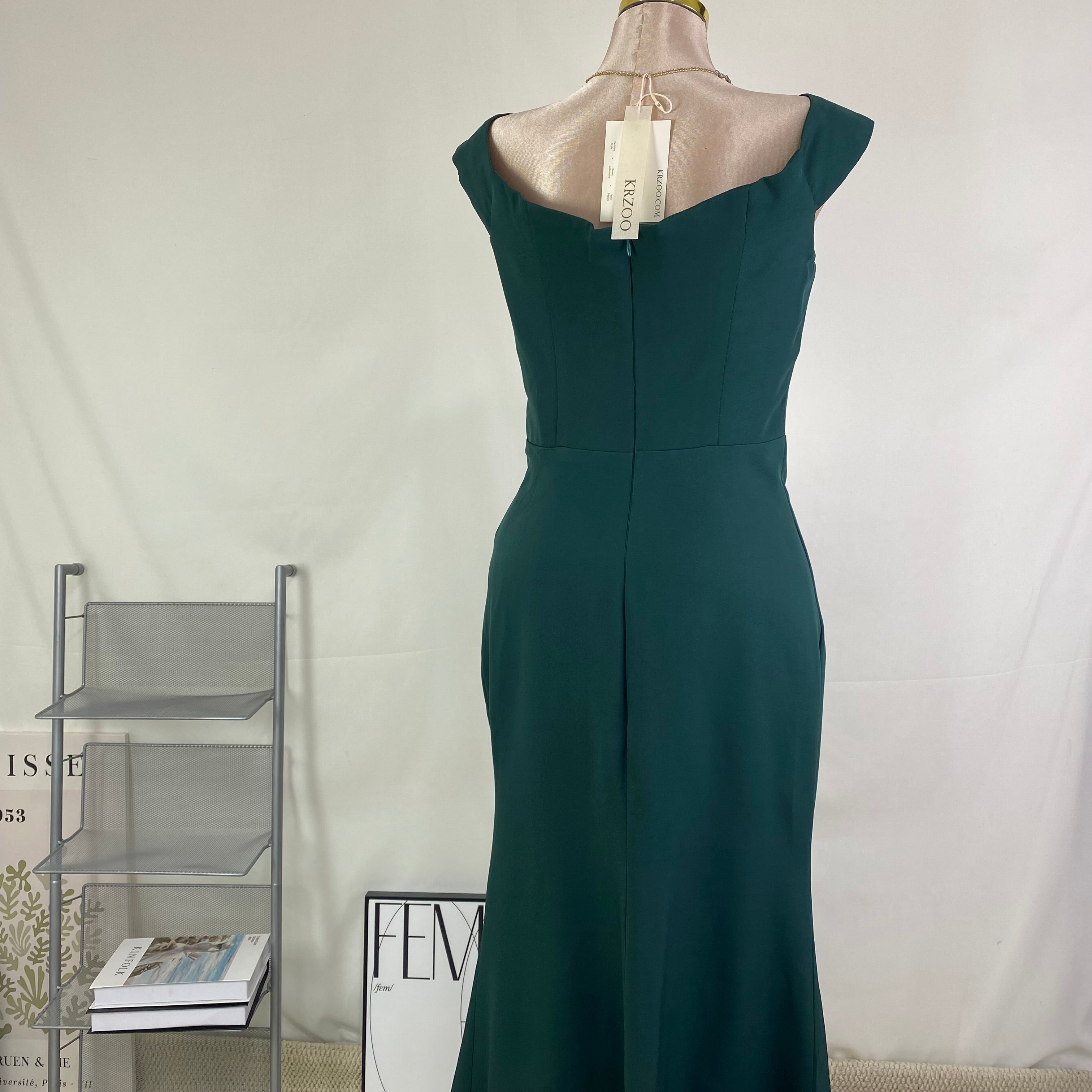 An elegant and flowing party dress