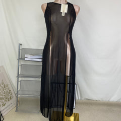 Sunscreen cover-up shirt, swimsuit, beach dress