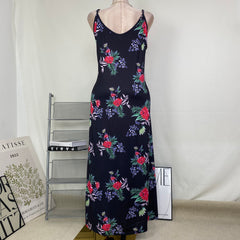 Shanxiang Changduan Flowered Strapless Dress