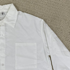 Pure-color long-sleeved shirt