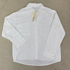 Pure-color long-sleeved shirt