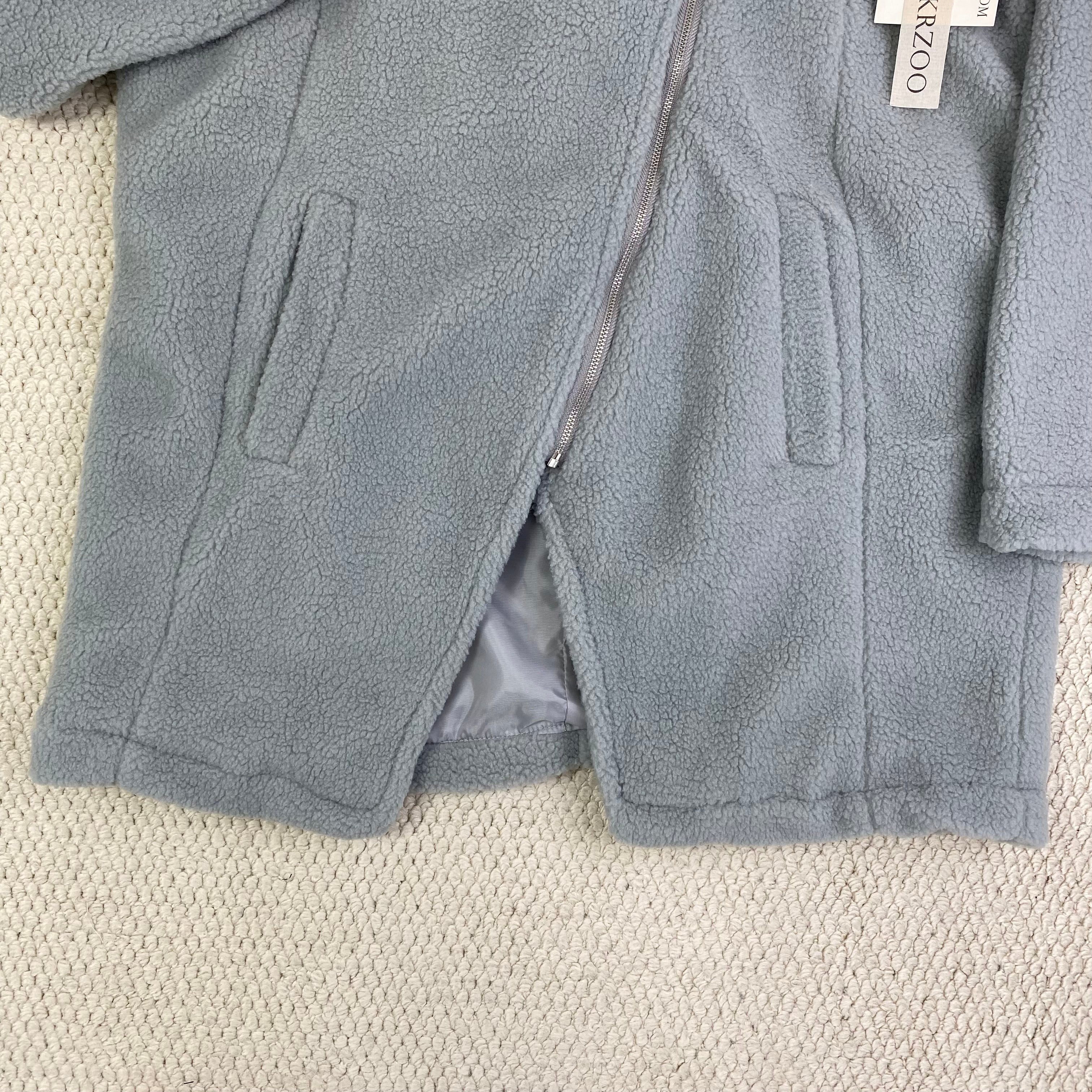 Down and fleece pullover jacket