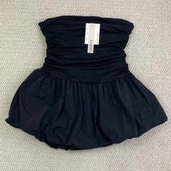 Strapless lace-edged dress