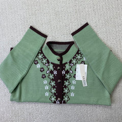 Quality Flower Knitted Coat