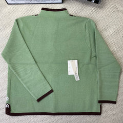 Quality Flower Knitted Coat